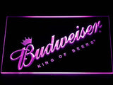 Budweiser Kings Beer Bar LED Sign - Purple - TheLedHeroes