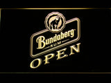 Bundaberg OPEN LED Sign - Yellow - TheLedHeroes