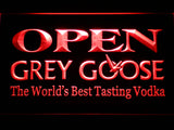 FREE Grey Goose Open LED Sign - Red - TheLedHeroes