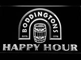 Boddingtons Beer Happy Hour LED Sign - White - TheLedHeroes