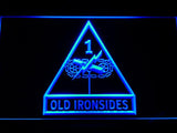 Old Ironsides USS Constitution LED Neon Sign USB - Blue - TheLedHeroes