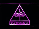 Old Ironsides USS Constitution LED Neon Sign USB - Purple - TheLedHeroes