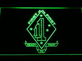 1st Marine Division Guadalcanal LED Neon Sign USB - Green - TheLedHeroes