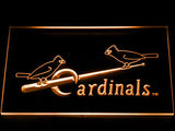 St. Louis Cardinals (5) LED Neon Sign USB - Orange - TheLedHeroes