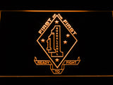 FREE 1st Marine Division Guadalcanal LED Sign - Orange - TheLedHeroes