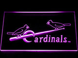 St. Louis Cardinals (5) LED Neon Sign USB - Purple - TheLedHeroes