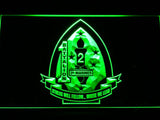 1st Battalion 2nd Marines LED Neon Sign USB - Green - TheLedHeroes