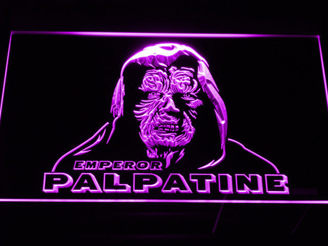FREE Star Wars Emperor Palapatine LED Sign - Purple - TheLedHeroes