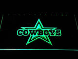 Dallas Cowboys (11) LED Neon Sign USB - Green - TheLedHeroes