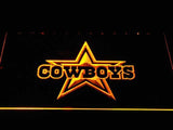 Dallas Cowboys (11) LED Neon Sign USB - Yellow - TheLedHeroes