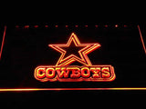 Dallas Cowboys (12) LED Neon Sign Electrical - Orange - TheLedHeroes