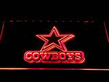 Dallas Cowboys (12) LED Neon Sign Electrical - Red - TheLedHeroes