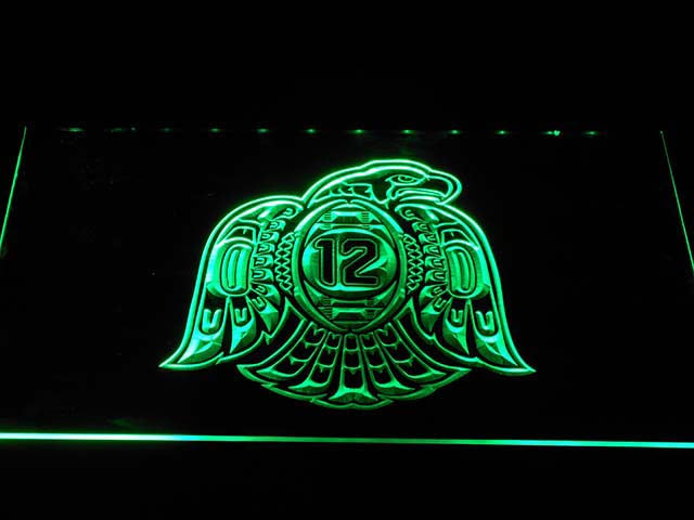 FREE Seattle Seahawks (11) LED Sign - Green - TheLedHeroes