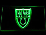 Indianapolis Colts (2) LED Neon Sign USB - Green - TheLedHeroes