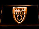 Indianapolis Colts (2) LED Neon Sign USB - Orange - TheLedHeroes