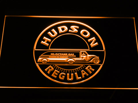 FREE Hudson Regular Oil LED Sign - Orange - TheLedHeroes