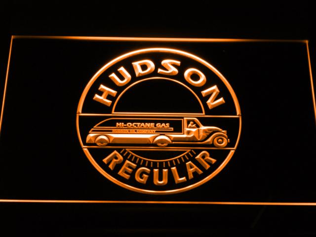 Hudson Regular Oil LED Neon Sign Electrical - Orange - TheLedHeroes