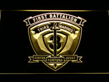 FREE 1st Battalion 3rd Marines LED Sign - Yellow - TheLedHeroes