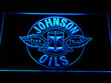 FREE Johnson Oils - Time Tells LED Sign - Blue - TheLedHeroes