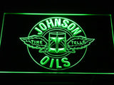 Johnson Oils - Time Tells LED Neon Sign USB - Green - TheLedHeroes