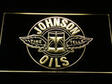 FREE Johnson Oils - Time Tells LED Sign - Yellow - TheLedHeroes