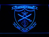 1st Battalion 5th Marines LED Neon Sign USB - Blue - TheLedHeroes