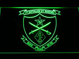 1st Battalion 5th Marines LED Neon Sign USB - Green - TheLedHeroes