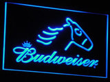Budweiser Horse LED Neon Sign Electrical - Blue - TheLedHeroes