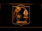 1st Battalion 6th Marines LED Neon Sign Electrical - Orange - TheLedHeroes