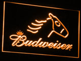 Budweiser Horse LED Neon Sign USB - Orange - TheLedHeroes