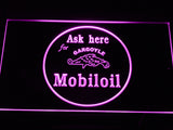 FREE Mobiloil Gargoyle LED Sign - Purple - TheLedHeroes