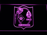 1st Battalion 6th Marines LED Neon Sign USB - Purple - TheLedHeroes