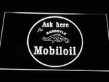 FREE Mobiloil Gargoyle LED Sign - White - TheLedHeroes