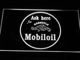 Mobiloil Gargoyle LED Neon Sign USB - White - TheLedHeroes