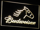 Budweiser Horse LED Neon Sign USB - Yellow - TheLedHeroes