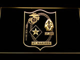 1st Battalion 6th Marines LED Neon Sign Electrical - Yellow - TheLedHeroes