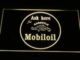 FREE Mobiloil Gargoyle LED Sign - Yellow - TheLedHeroes