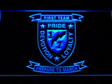 1st Battalion 7th Marines LED Neon Sign Electrical - Blue - TheLedHeroes