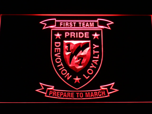 FREE 1st Battalion 7th Marines LED Sign - Red - TheLedHeroes