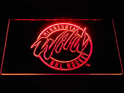 Minnesota Wild (2) LED Neon Sign Electrical - Red - TheLedHeroes