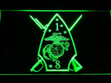 1st Battalion 8th Marines LED Neon Sign Electrical - Green - TheLedHeroes