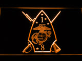 FREE 1st Battalion 8th Marines LED Sign - Orange - TheLedHeroes