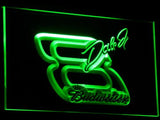 Budweiser Dale Earnhardt Jr. #8 (2) LED Neon Sign Electrical - Green - TheLedHeroes