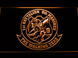 FREE 1st Battalion 9th Marines LED Sign - Orange - TheLedHeroes