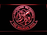 1st Battalion 9th Marines LED Neon Sign Electrical - Red - TheLedHeroes