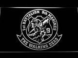 1st Battalion 9th Marines LED Neon Sign USB - White - TheLedHeroes