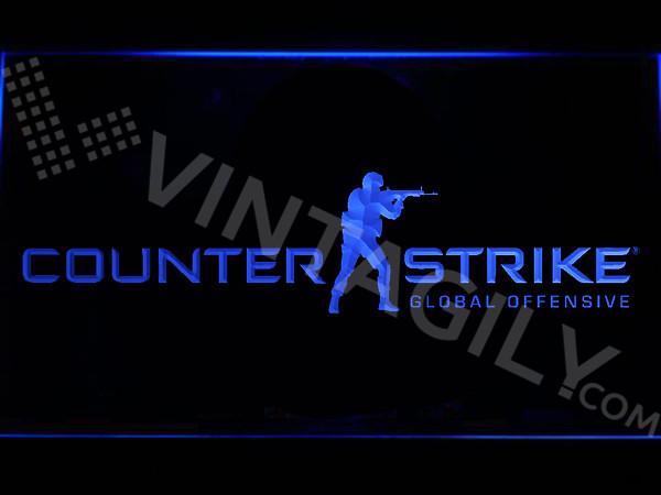 Counter Strike Global Offensive LED Neon Sign USB - Blue - TheLedHeroes