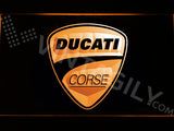 Ducati Corse LED Sign - Orange - TheLedHeroes