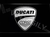 Ducati Corse LED Sign - White - TheLedHeroes