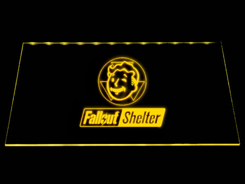 FREE Fallout Shelter LED Sign - Yellow - TheLedHeroes